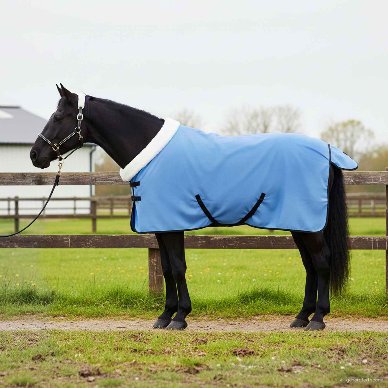 Pferdedecke Volles Aqua 75 cm Polarfleece
