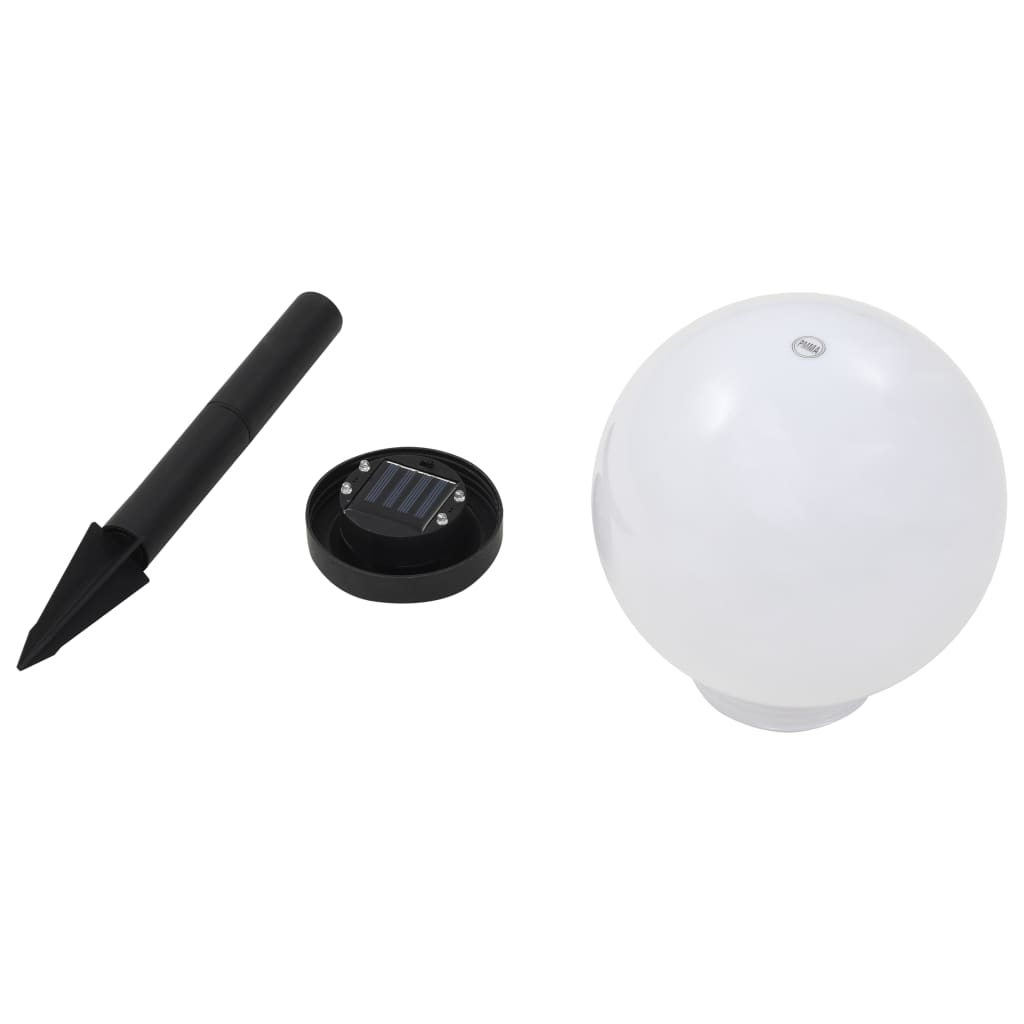 Außen-Solarlampen 4 Stk. LED Kugel 30 cm RGB