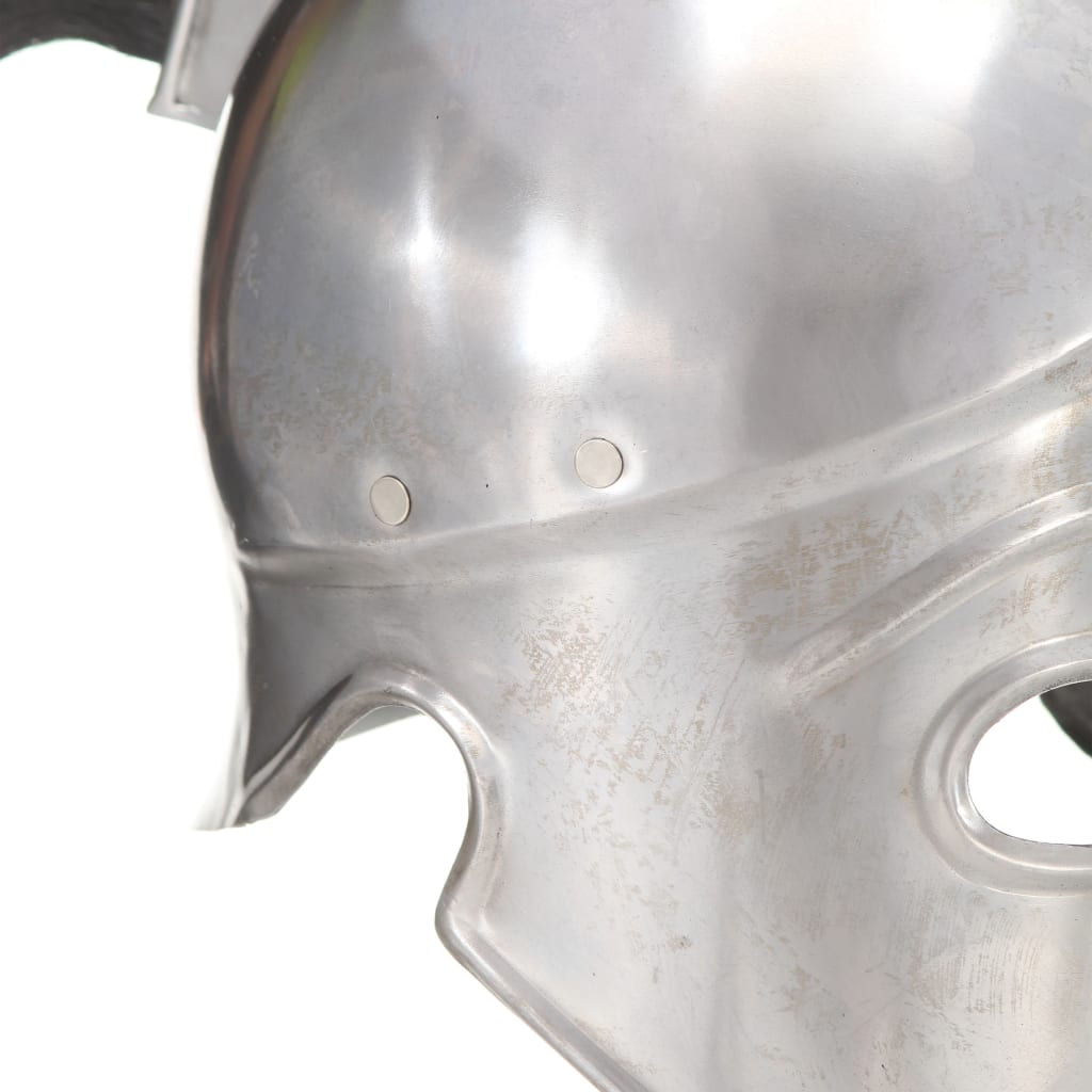 Preußische Pickelhaube Antik Replik für LARP Schwarz Stahl