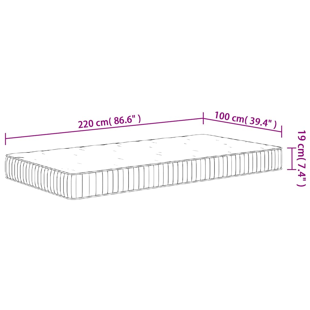 Kindermatratze Taschenfederkern Mittel 80x160 cm