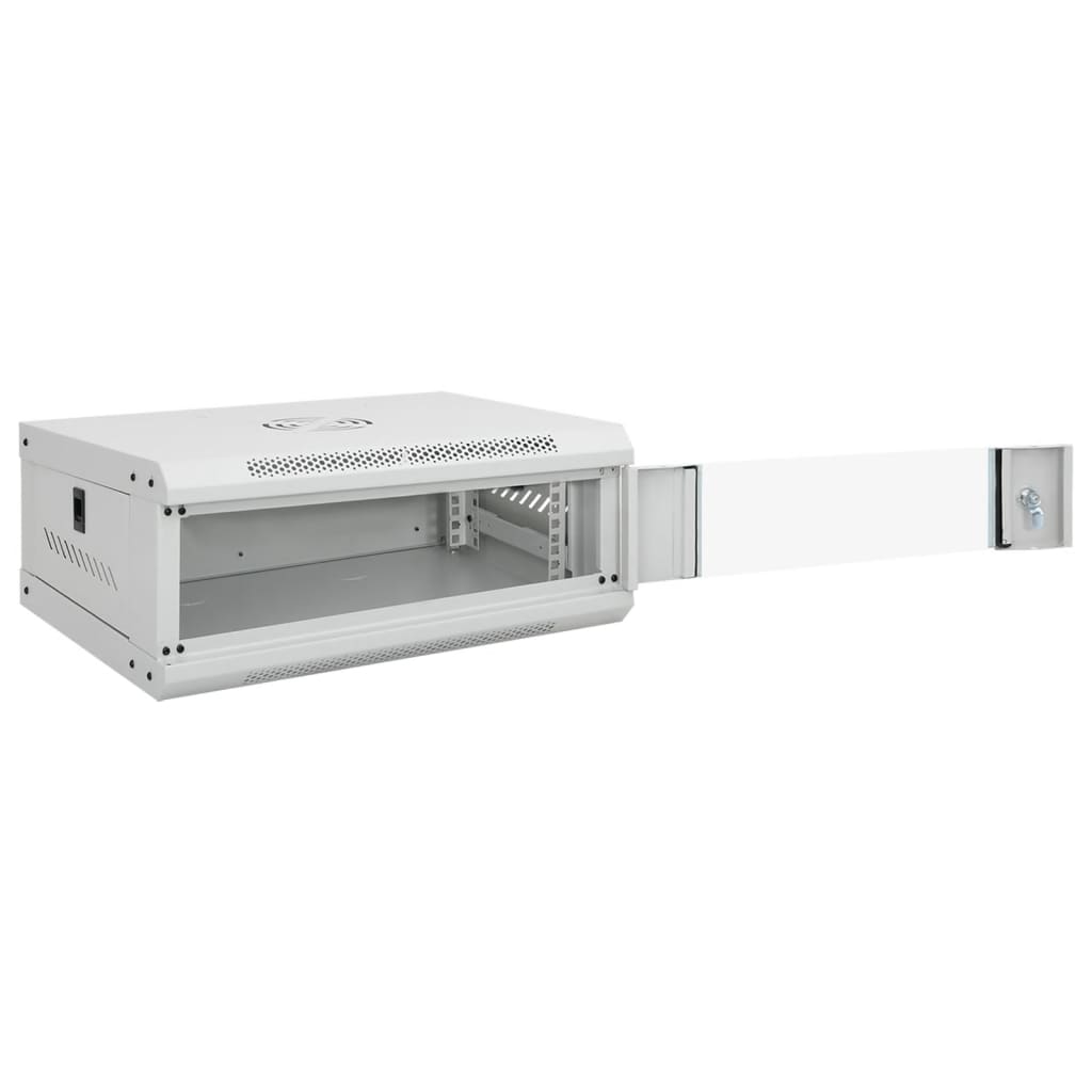 Netzwerkschrank mit Speicher Grau 60 x 45 x 28 cm Stahl