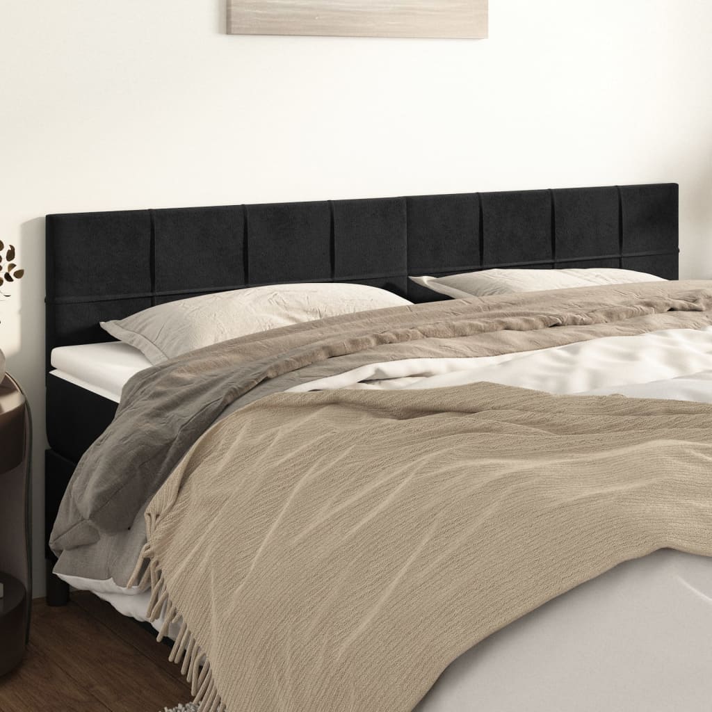 Kopfteil Hellgrau 80x5x118/128 cm Samt