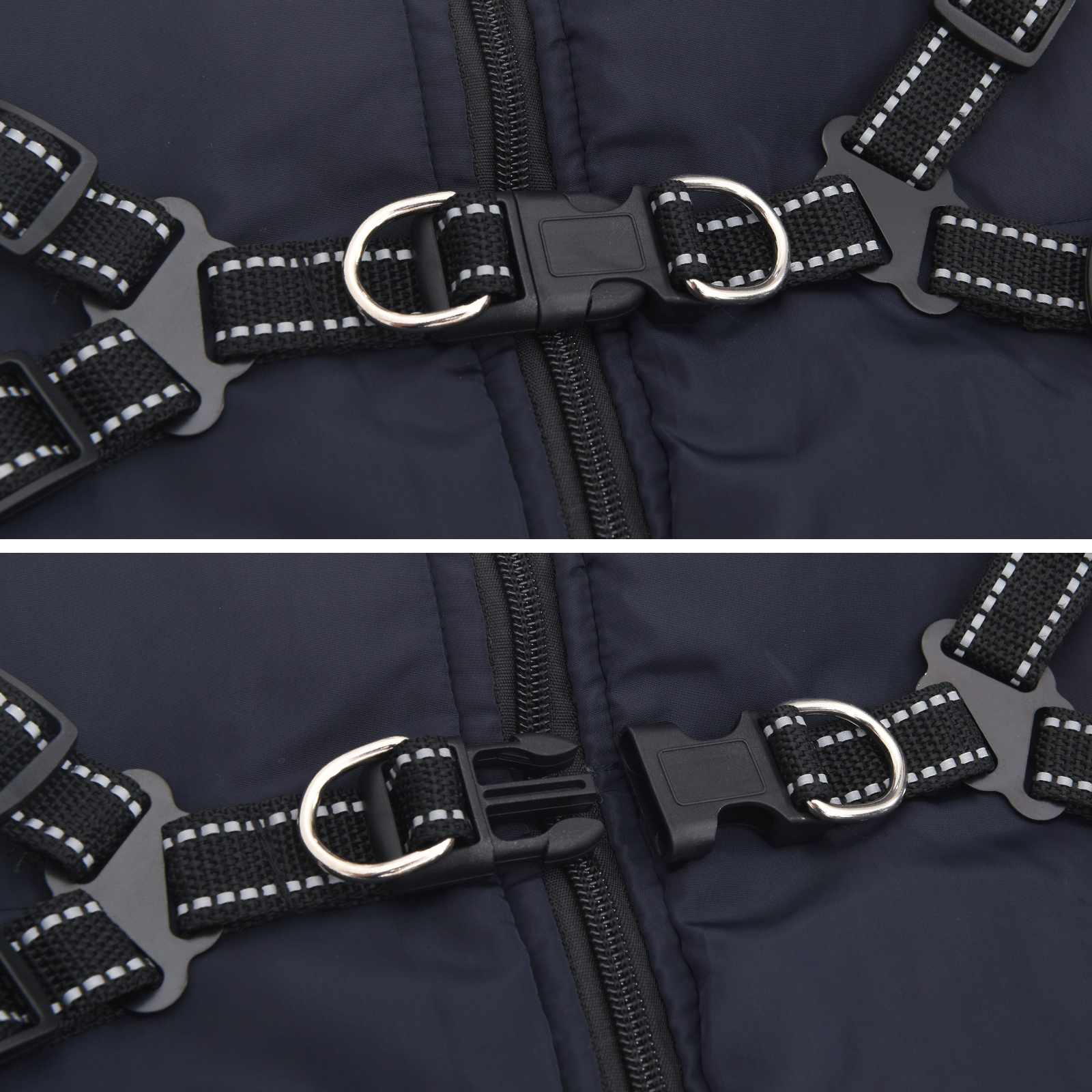Hundemantel Rot L24 Fleece und Polyester