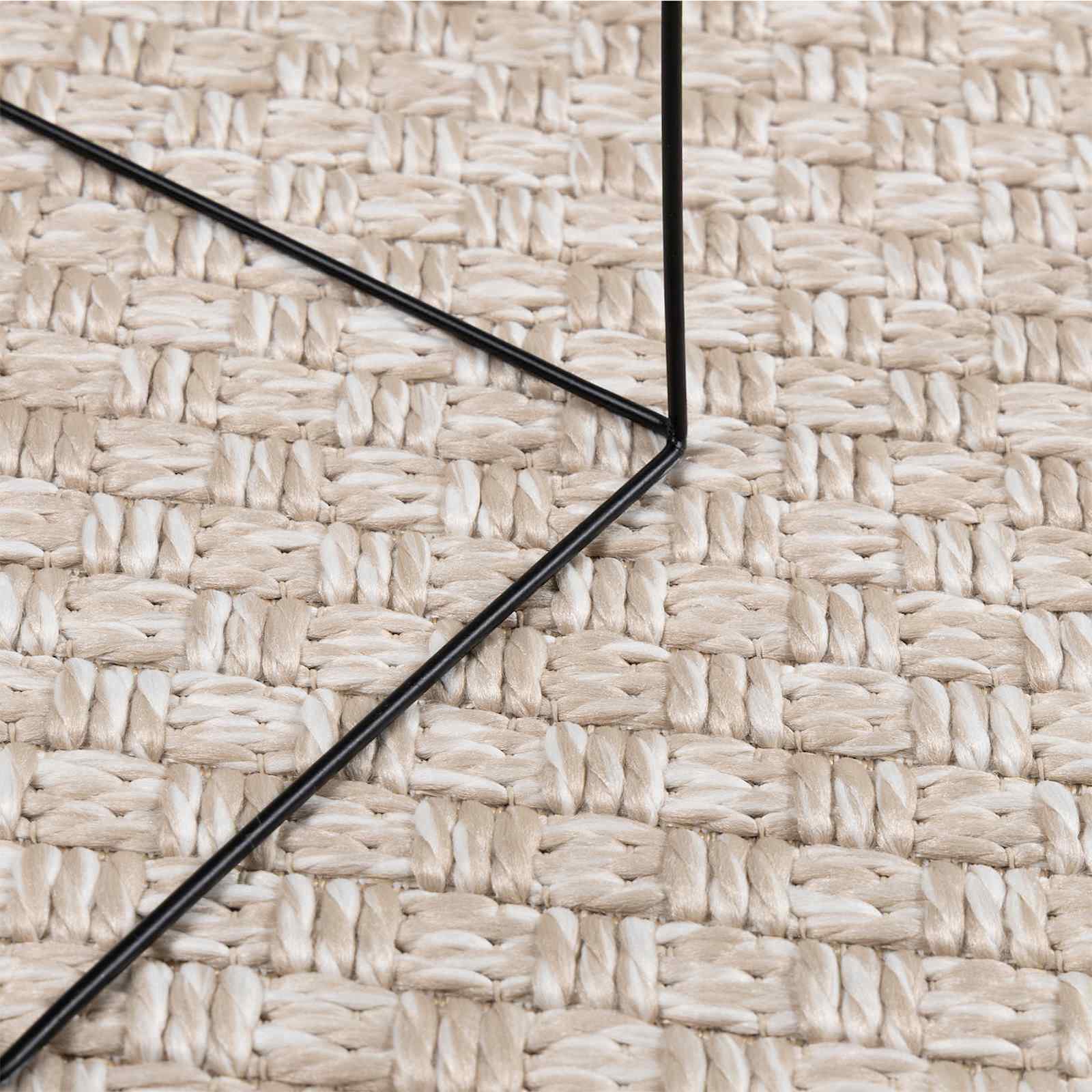 Bereichsteppiche Rechtwinklig FARO Creme 150 x 80 cm Polyester
