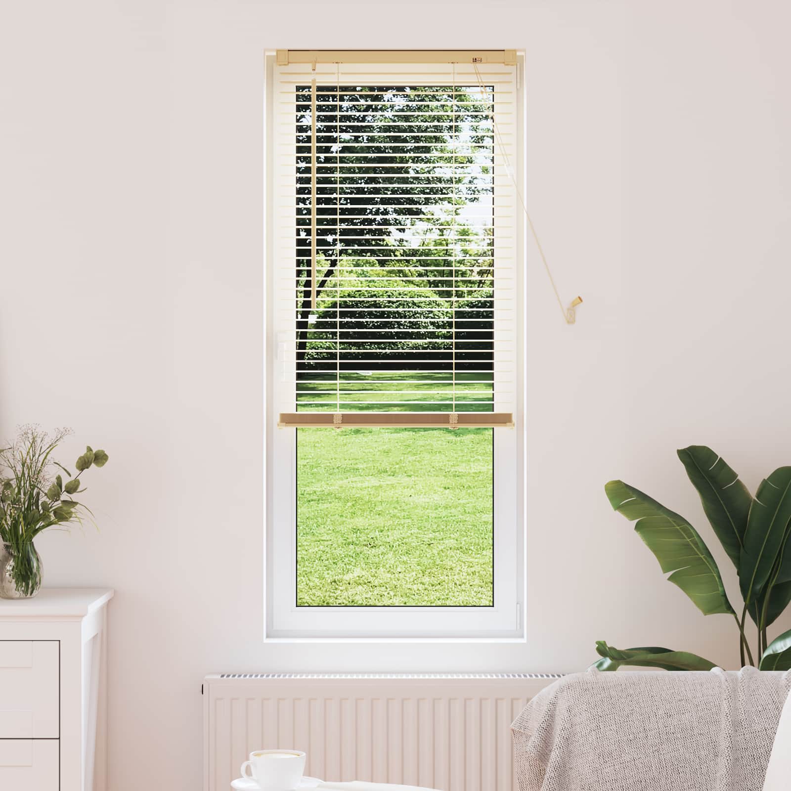 Jalousie Silber Grau 150 x 40 cm 25 mm PVC
