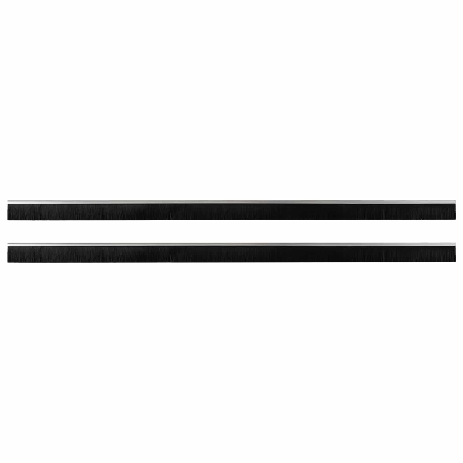 Selbstklebende Türbürstendichtungen 2 pcs Braun 100 cm