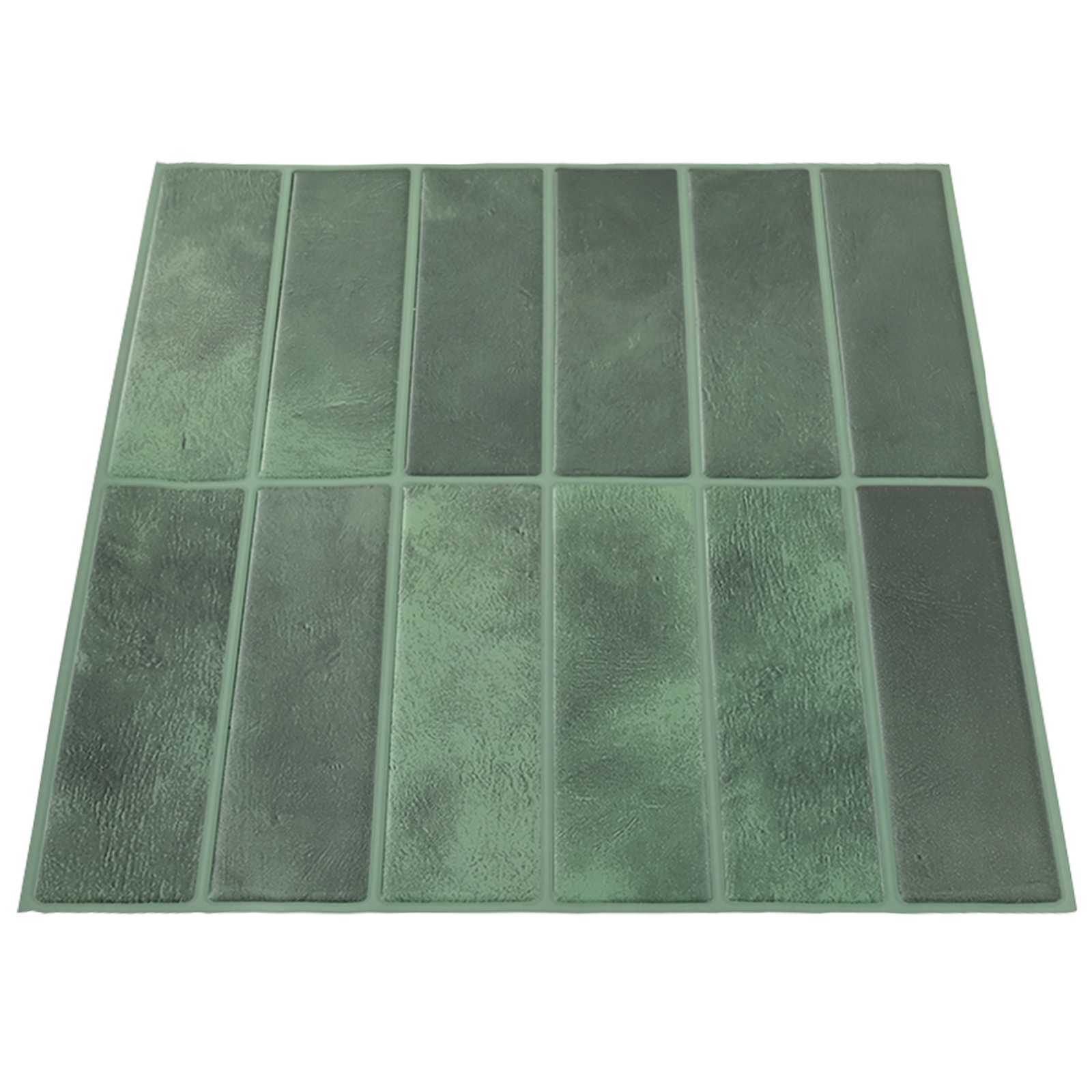 Rechteckige Fliese 10 pcs Dunkelgrün 29 x 23 x 0,08 cm