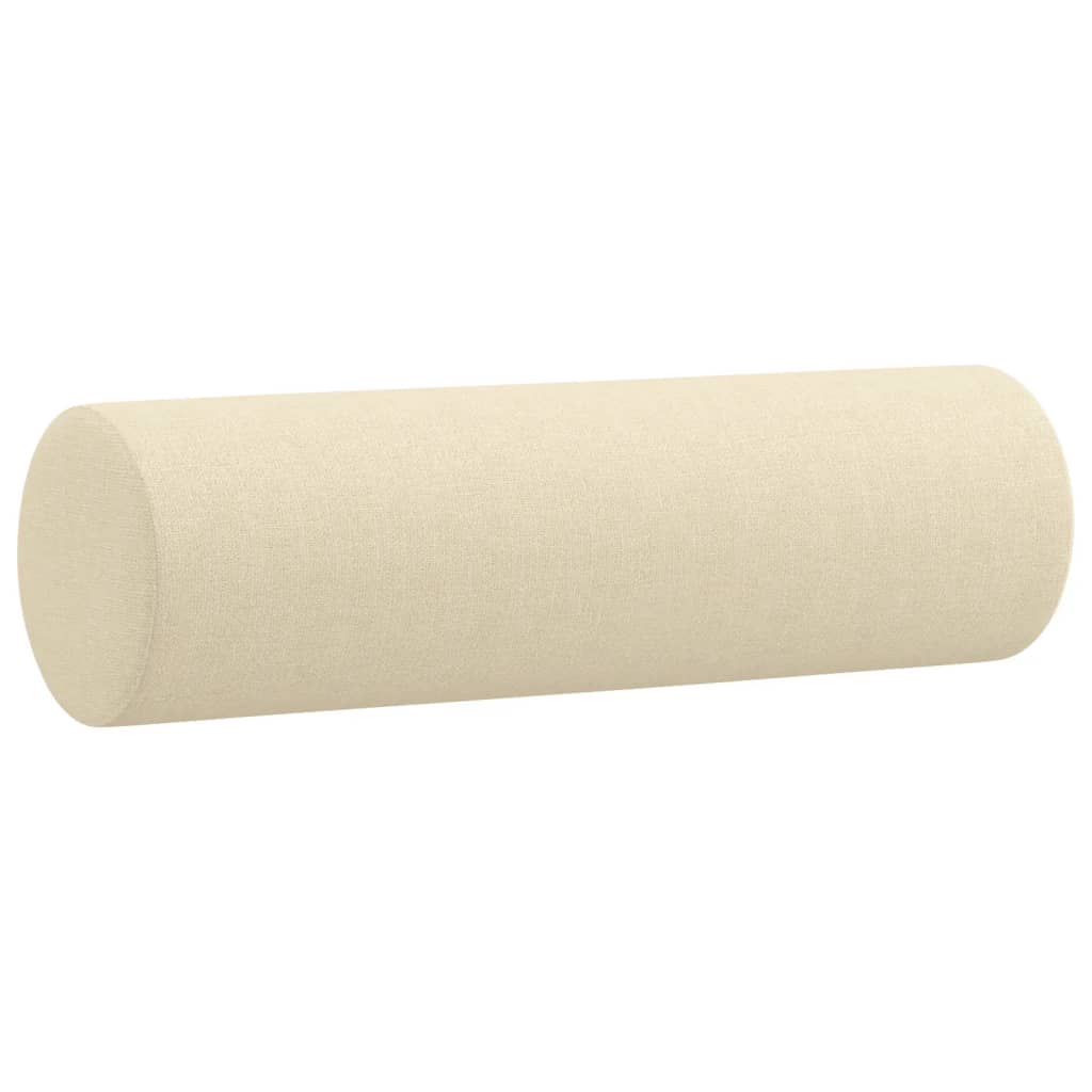 2-Sitzer-Sofa mit Zierkissen Braun 120 cm Stoff