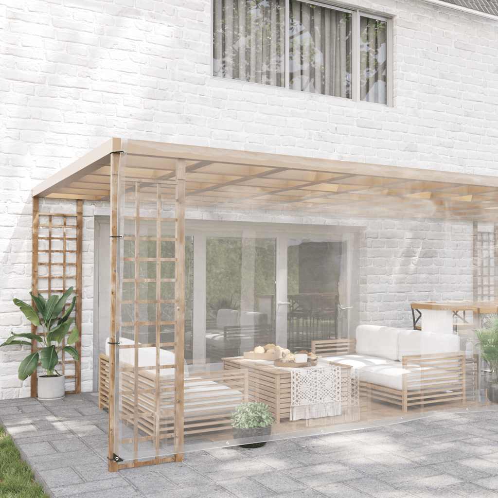 Transparente Plane mit Ösen 1x2 m PVC