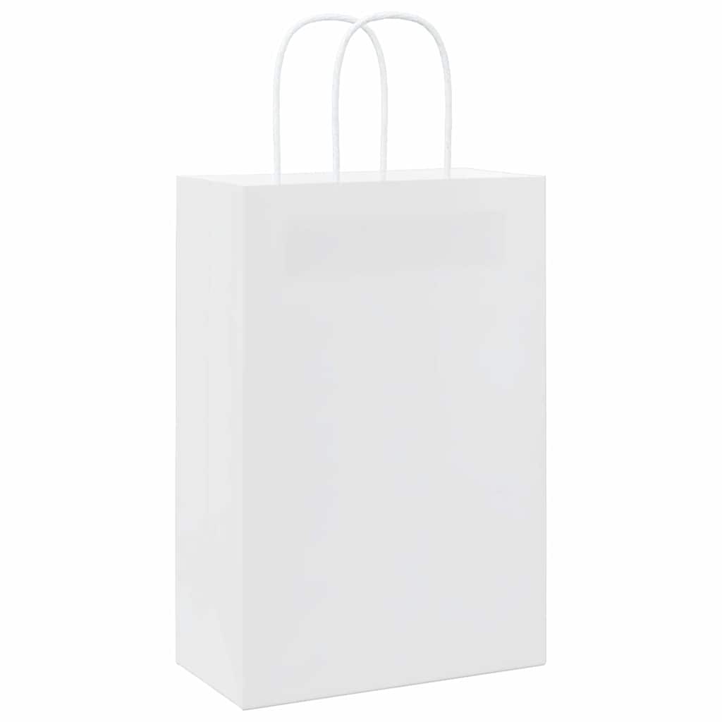 Papiertragetaschen 50 Stk. mit Henkeln Braun 21x11x36 cm