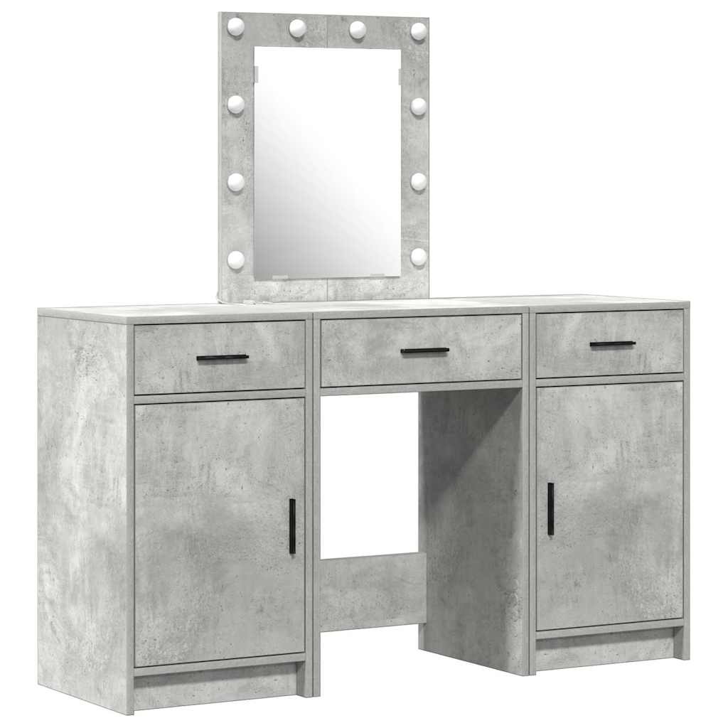 Schminktisch mit Schubladen Weiß 50 x 41 x 135 cm Holzwerkstoff
