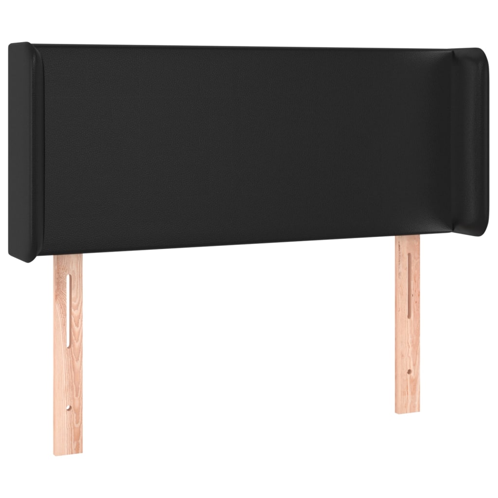 Kopfteil mit Ohren Creme 83x16x78/88 cm Kunstleder