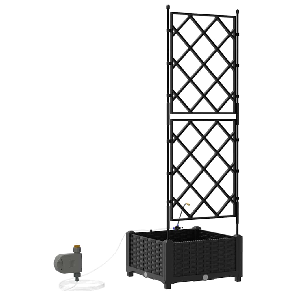 Garten-Pflanzgefäß 4 Stk. Braun 160 x 40 x 22 cm PP