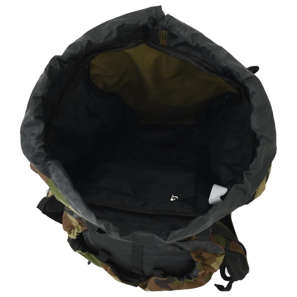 Wanderrucksack Schwarz 60 L Oxford-Gewebe