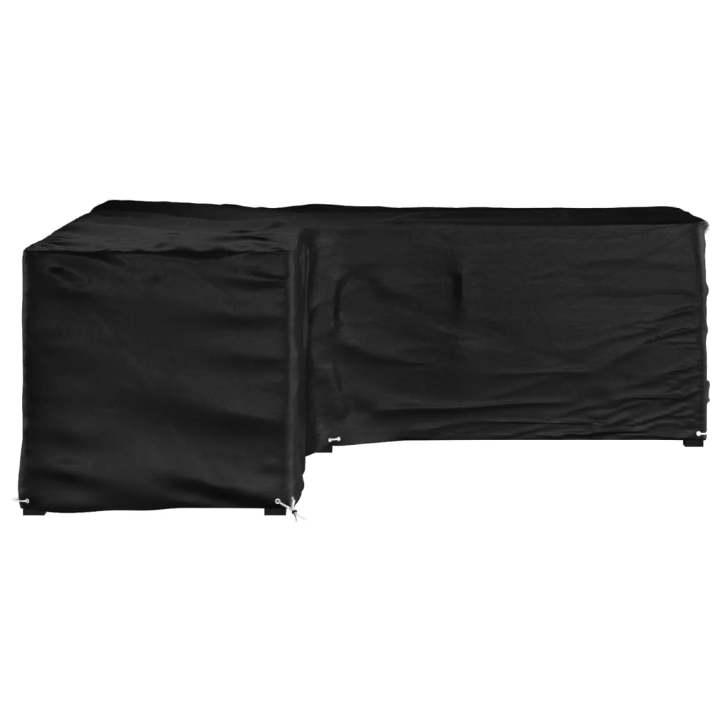 Gartenmöbel-Abdeckungen 2 Stk. L-Form 12 Ösen 250x250x90 cm