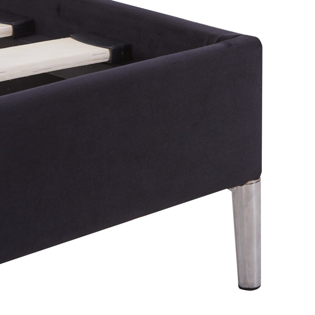 Bettgestell Blau Stoff 160 x 200 cm
