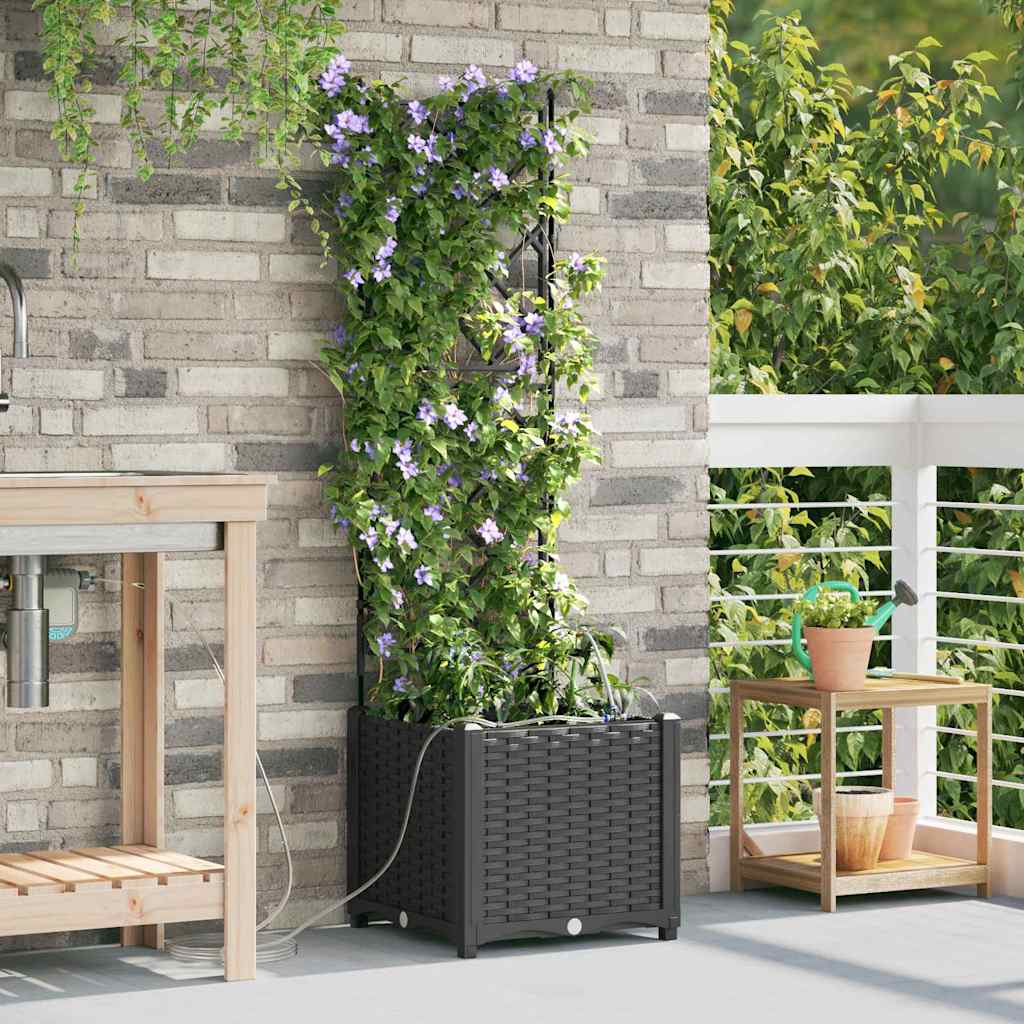 Garten-Pflanzgefäß 4 Stk. Braun 160 x 40 x 22 cm PP