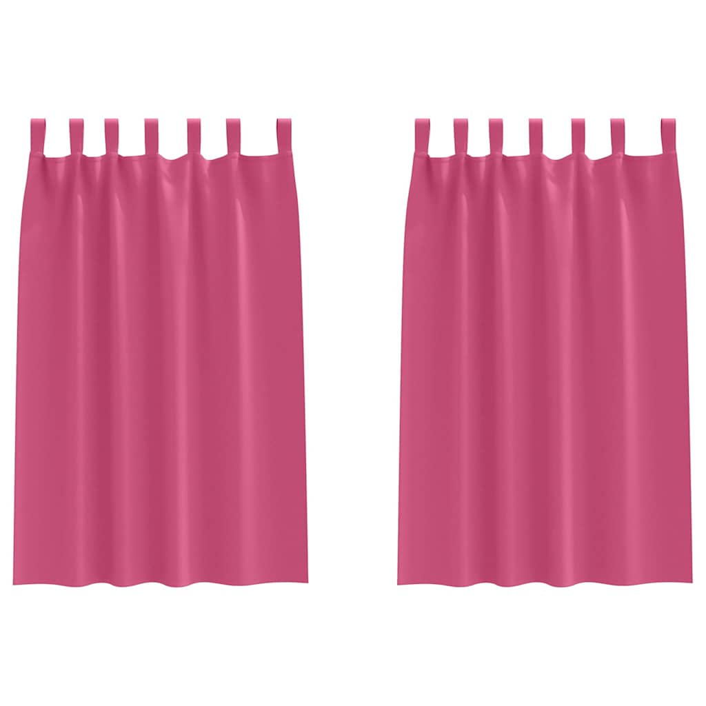 Verdunkelungs-Vorhänge mit Ringen 2 pcs Beige 140 x 140 cm