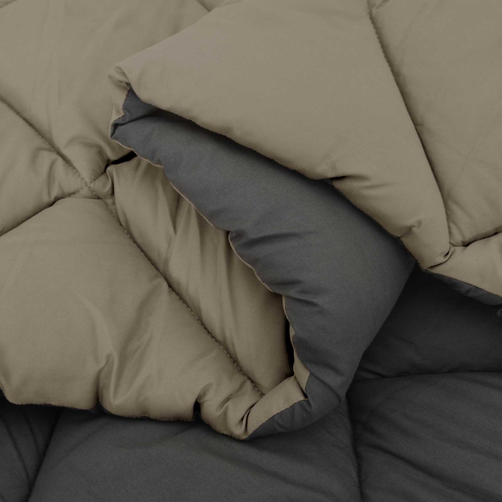 Winterbettdecke Anthrazit 135 x 200 cm Mikrofaser