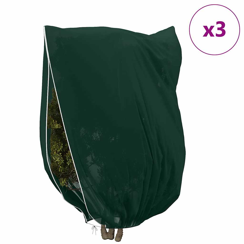 Wintervlies mit Reißverschluss 4 Stk. 70 g/m² 1x1,55 m