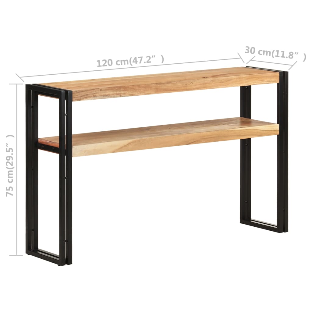 Konsolentisch 90x30x75 cm Altholz Massiv