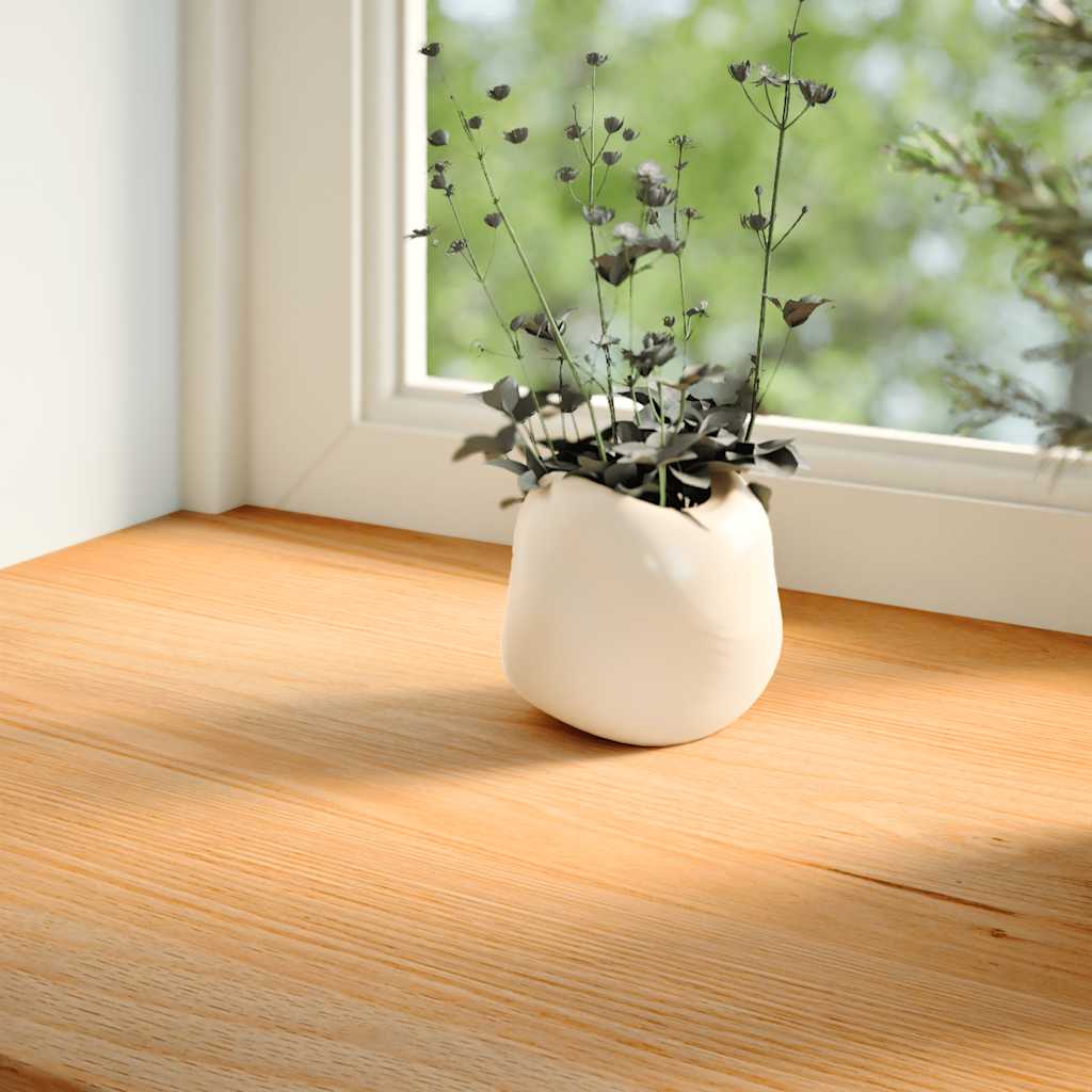 Fensterbänke 2 Stk. Unbehandelt 160x25x2 cm Massivholz Eiche