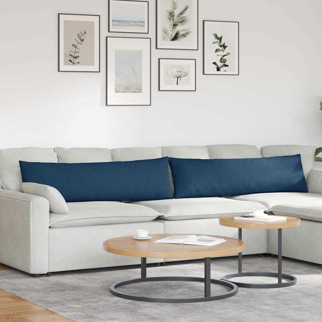 Sofakissen 2 pcs Hellgrau 50 x 30 cm Stoff