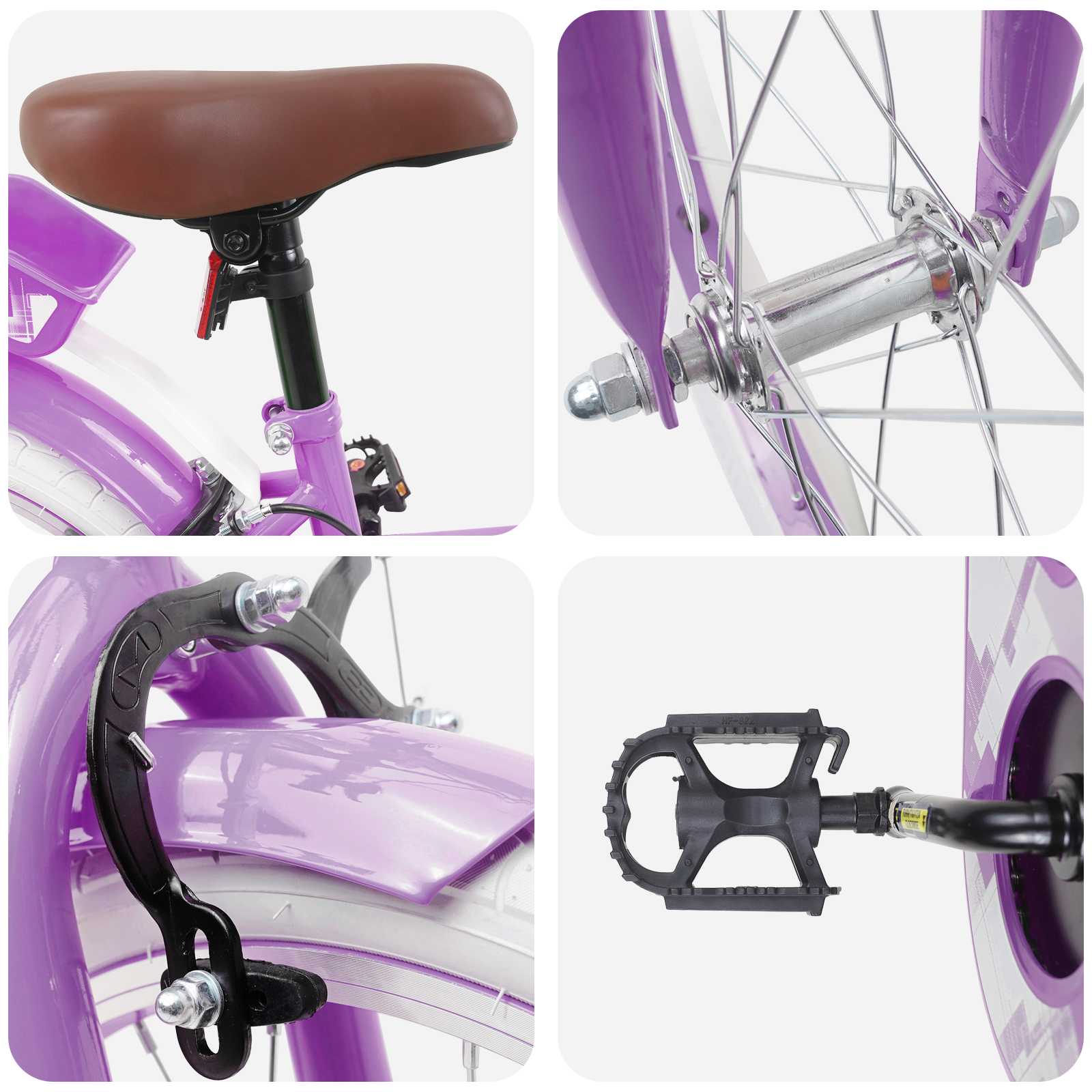 Kinderfahrrad 12 Zoll für 2-4 Jahre alt Hellrosa