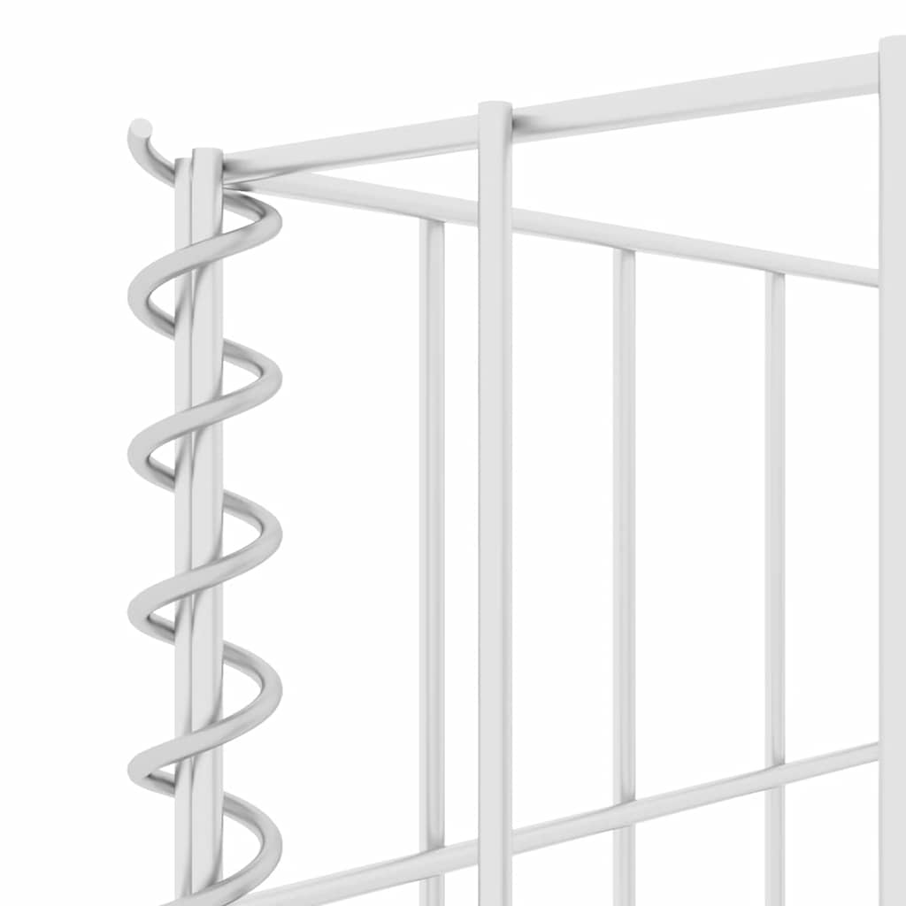 H-förmiger Gabionen-Pflanzkorb Stahldraht 260x40x40 cm