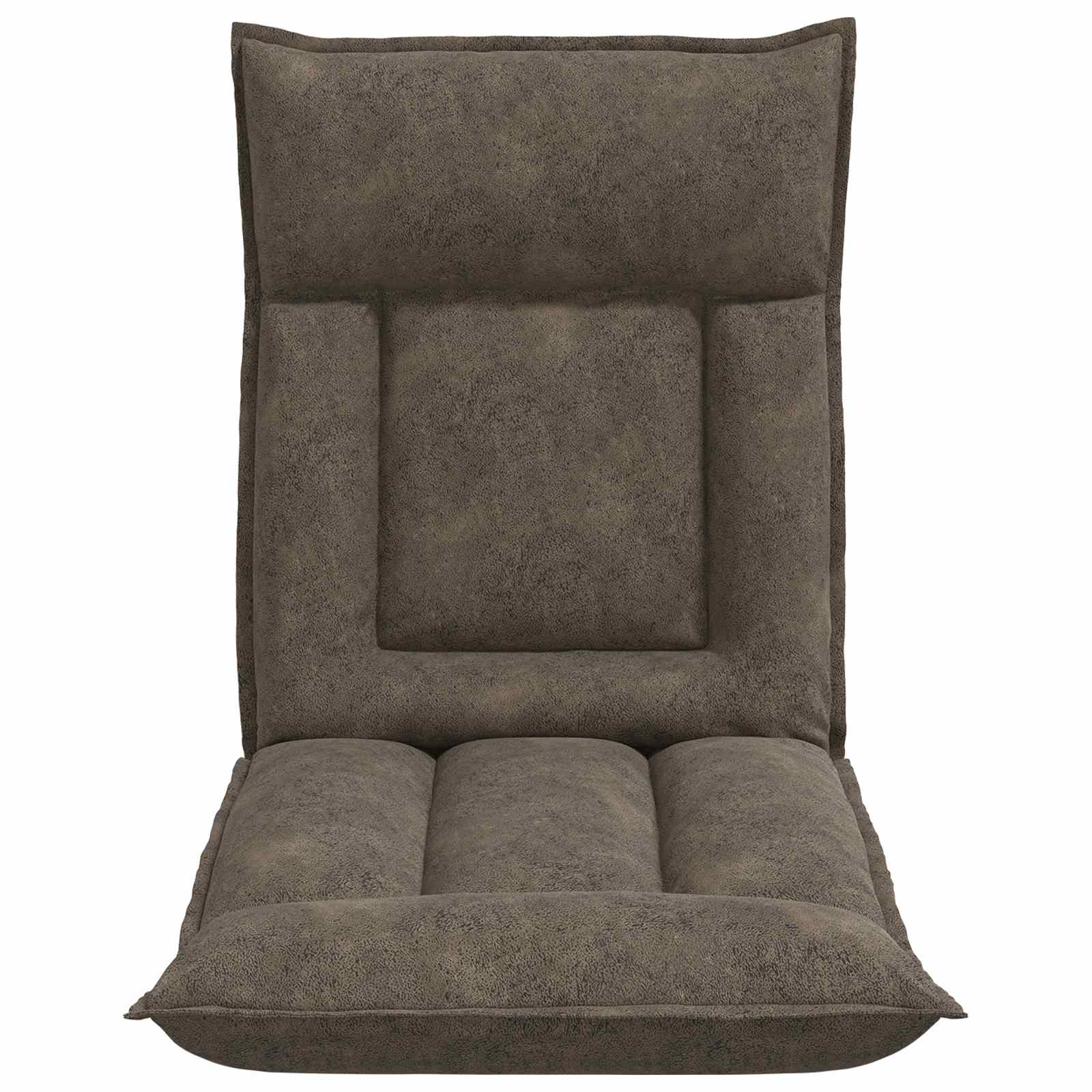 Verstellbarer Fußsessel Braun Stoff