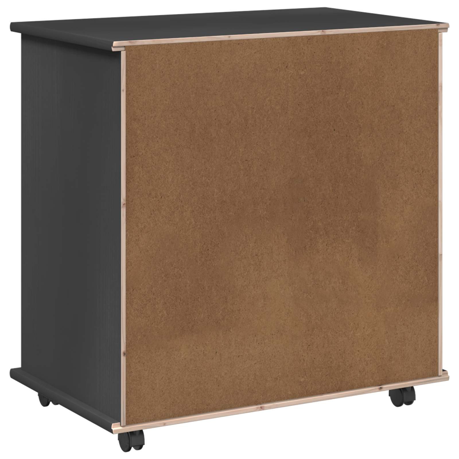 Rollschrank Honigbraun 63,5 x 39 x 65,5 cm Massivholz Kiefer