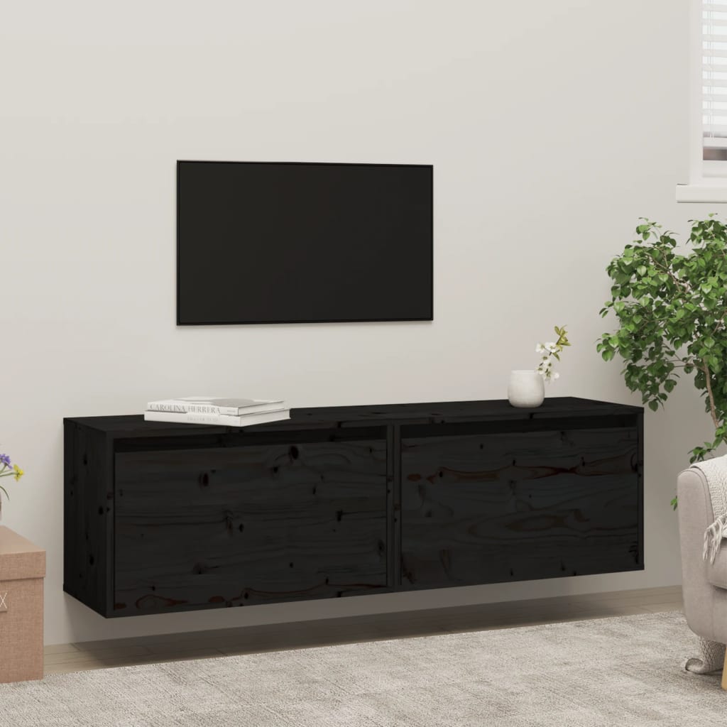 Wandschrank 60x30x35 cm Massivholz Kiefer
