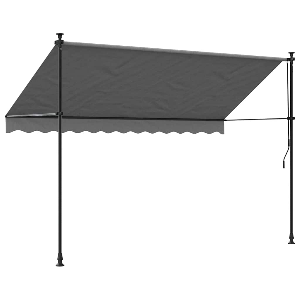 Einziehbare Markise Handbetrieben 150 cm Anthrazit