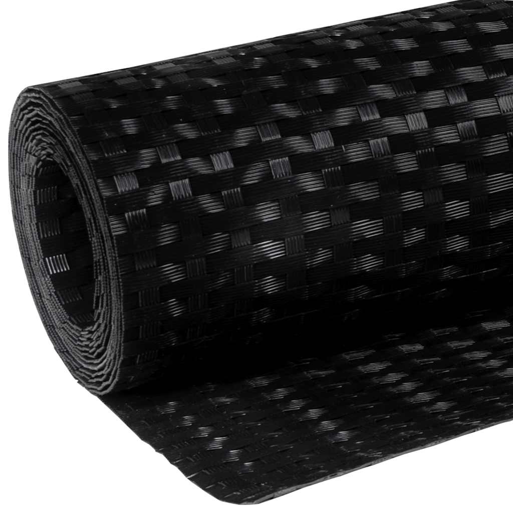 Balkon-Sichtschutz Anthrazit 300x90 cm Poly Rattan