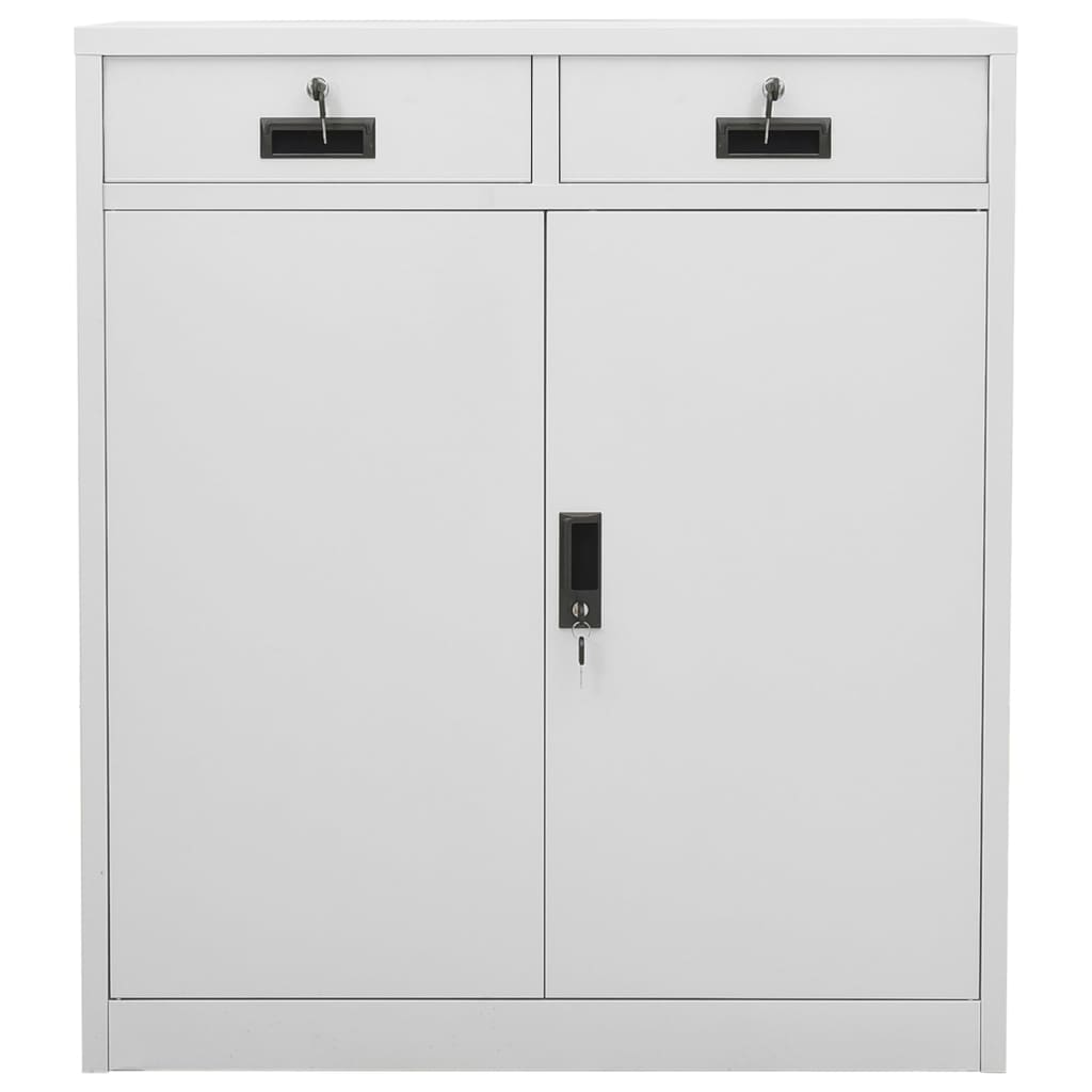 Büroschrank mit Pflanzkasten Anthrazit 90x40x125 cm Stahl