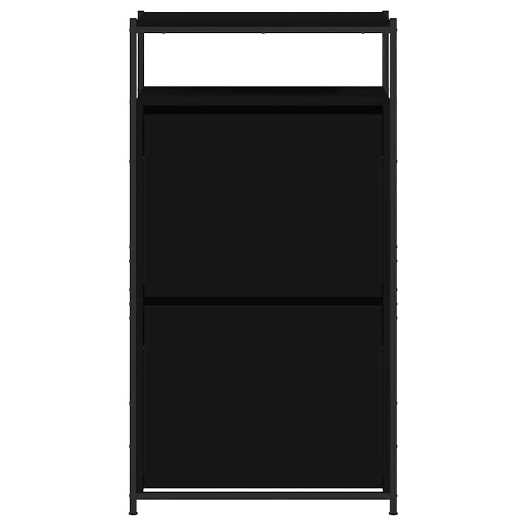 Schuhschrank mit 4 Klappen Sonoma-Eiche 100x34x112 cm
