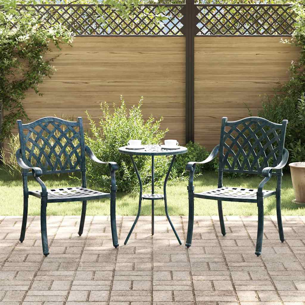 Gartenstuhl 2 pcs Bronze 56 x 55 x 92,5cm Aluminium