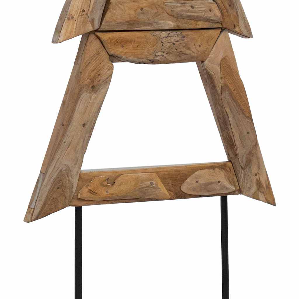 Weihnachtsbaum mit Ständer Braun 90 cm Massivholz Teak