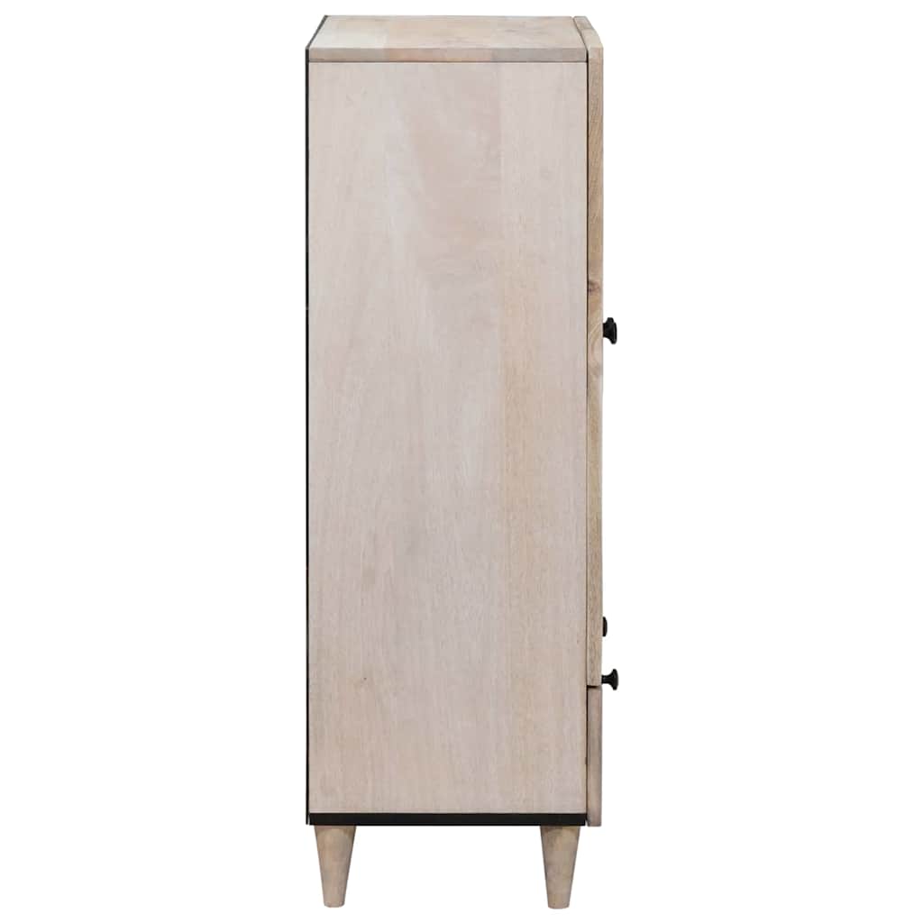 Hochboard Hellbraun 60 x 33 x 100 cm massives Mangoholz