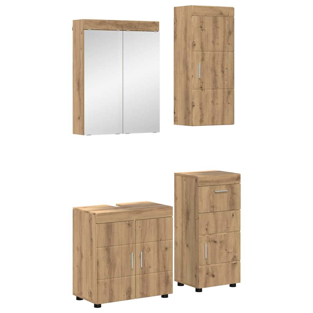 Badezimmermöbel-Set TULUM 2 pcs Weiß 60 x 34 x 63 cm