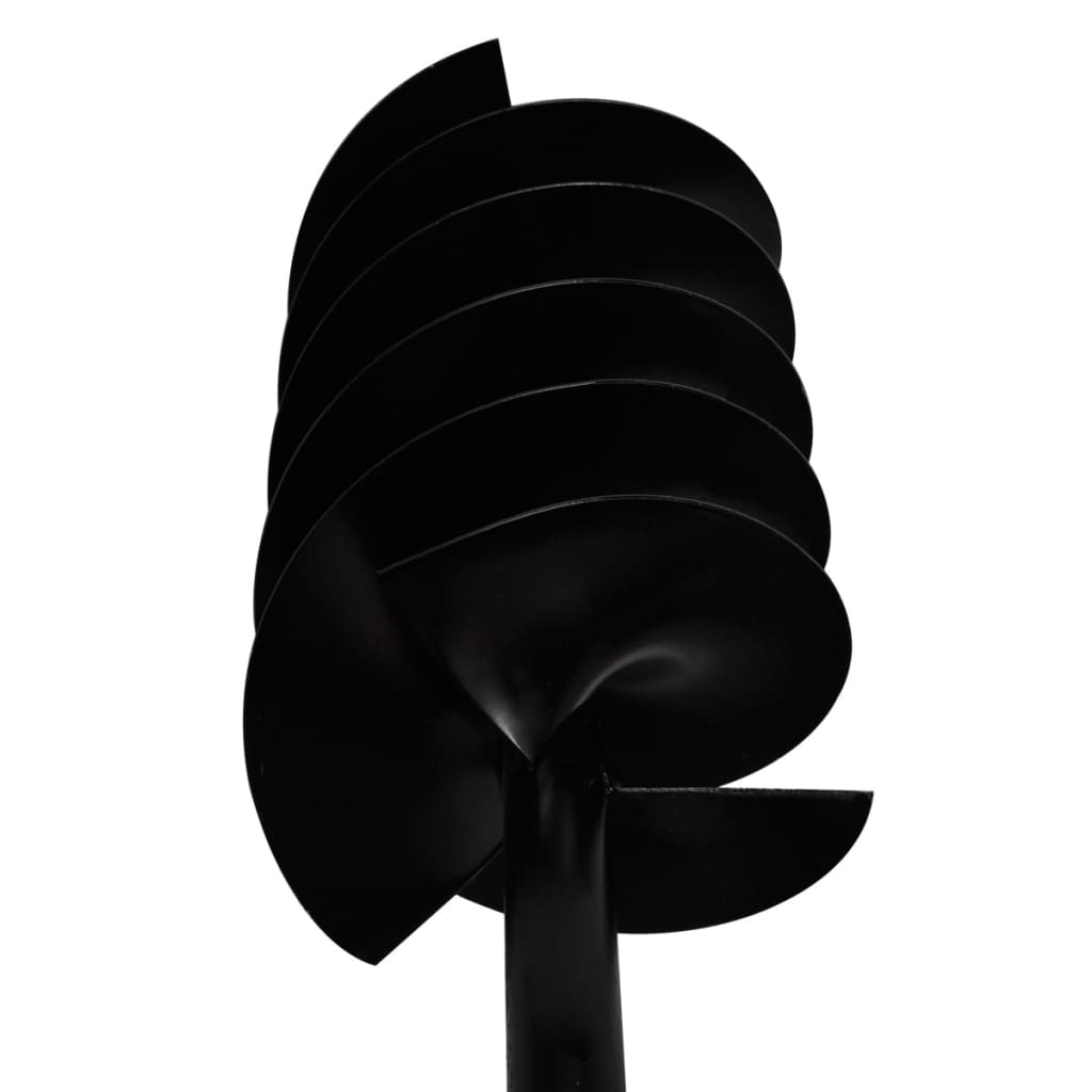 Bohrer mit Griff 80 mm Doppelspirale Schwarz