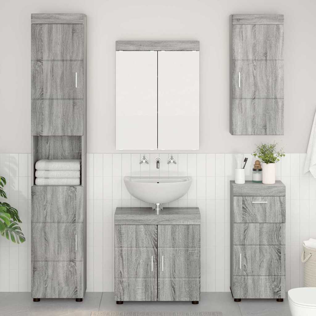 Badezimmermöbel-Set TULUM 2 pcs Weiß 60 x 34 x 63 cm
