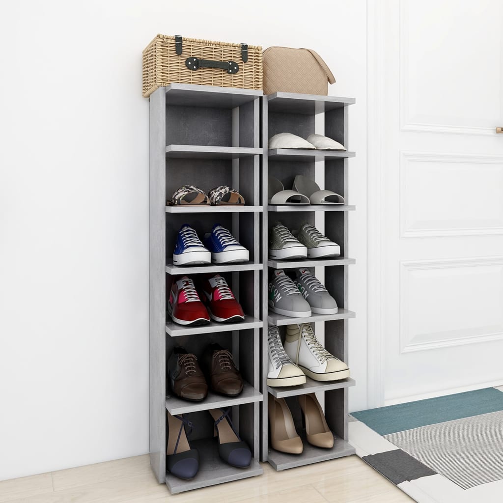 Schuhschrank Weiß 27,5x27x102 cm Holzwerkstoff