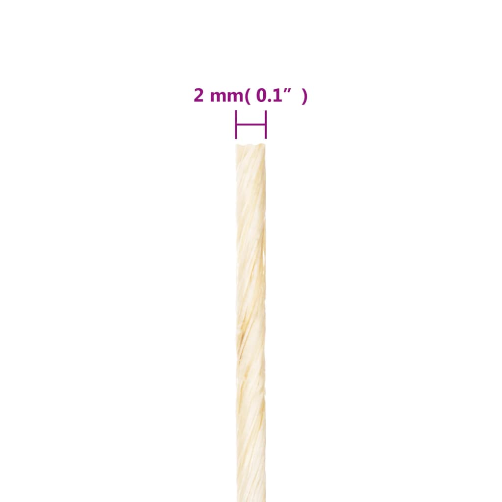 Seil 100% Sisal 2 mm 300 m