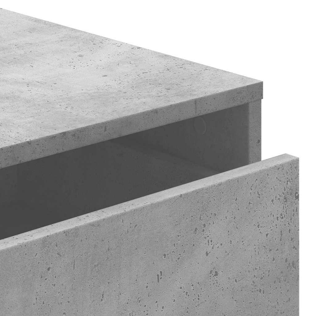 Schubladenschrank Schwarz Eichen-Optik 41 x 40 x 58 cm