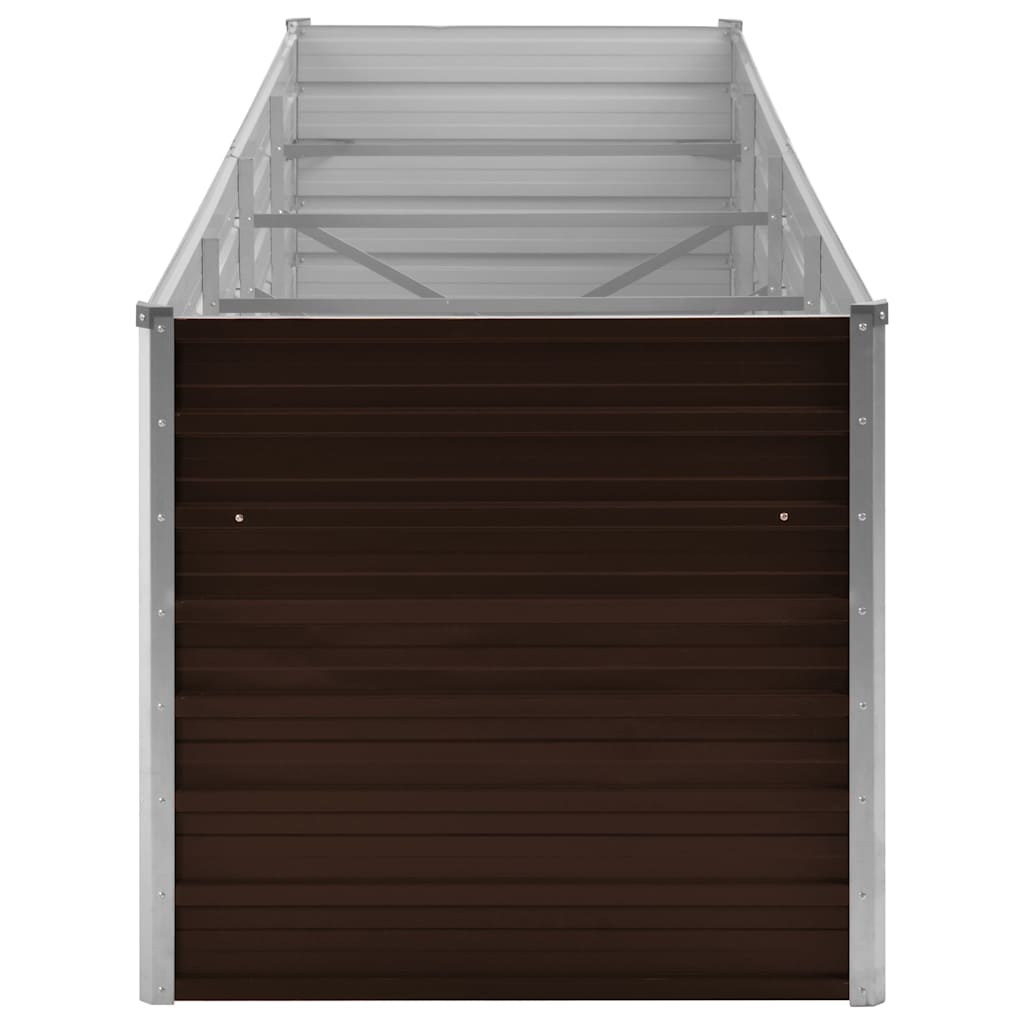 Hochbeet Braun 160 x 80 x 77 cm Verzinkter Stahl