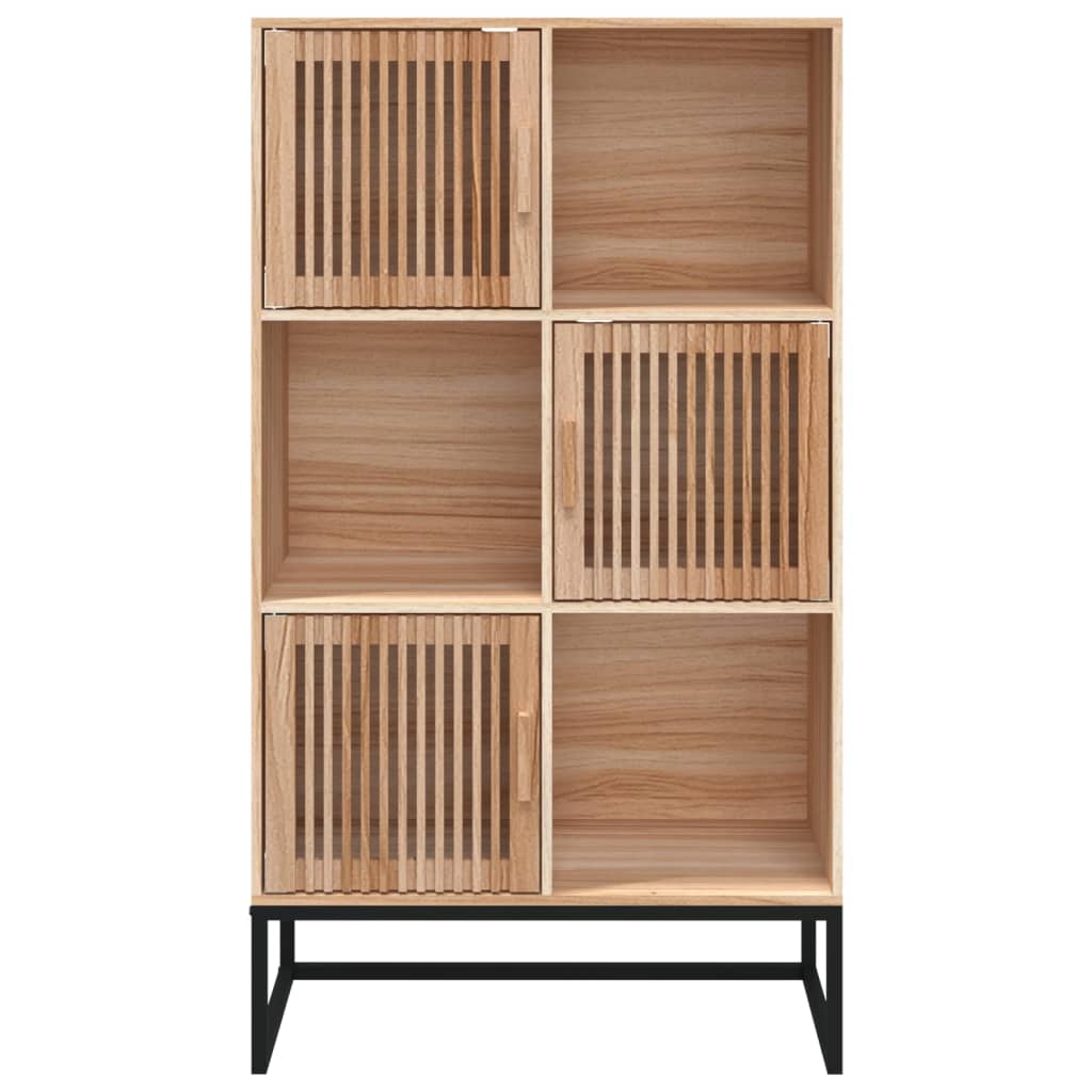 Highboard Weiß 70x35x125 cm Holzwerkstoff