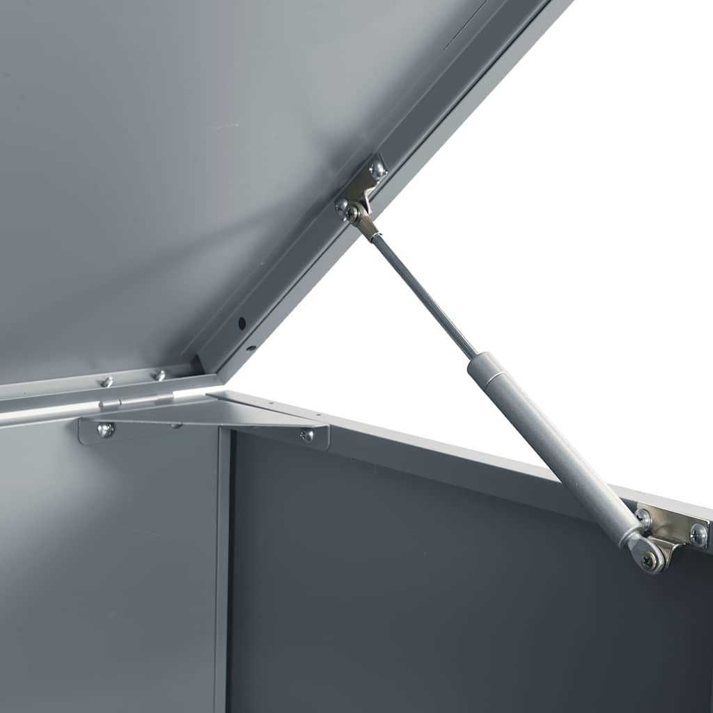 Mülltonnenbox für 2 Tonnen Schwarz 138x79x117 cm Stahl