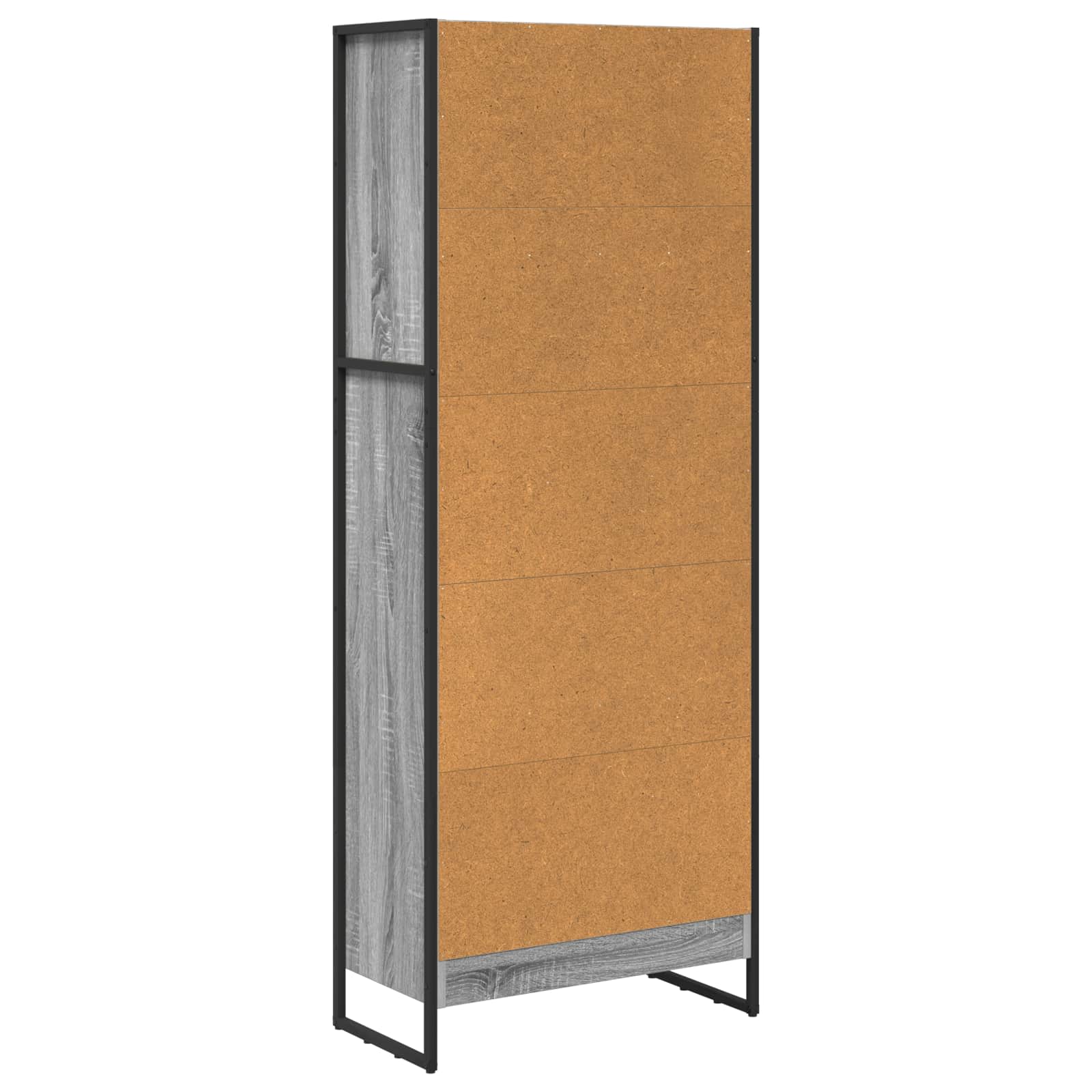 Bücherregal 2 pcs Schwarz Eichen-Optik 60 x 30 x 189,5 cm