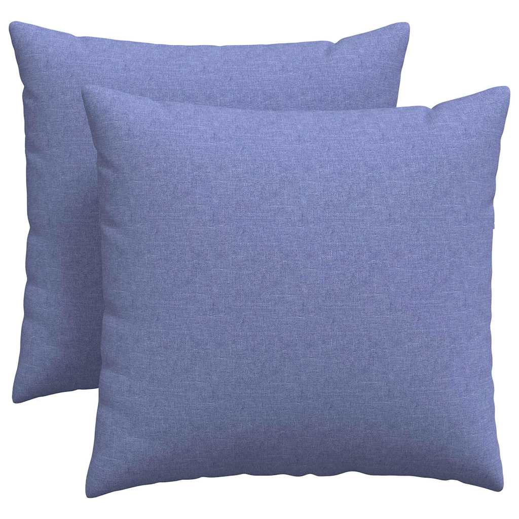 Sofakissen 2 pcs Hellgrau 50 x 30 cm Stoff